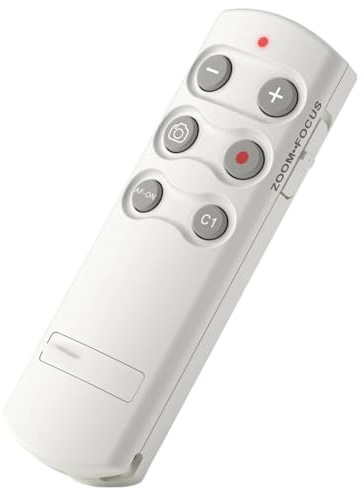 Compatible for Sony ZV-E10, a6700, a6400, A9III, A1II, A7C Camera Wireless Shutter Remote with OLED Screen(BatteryPowered White)