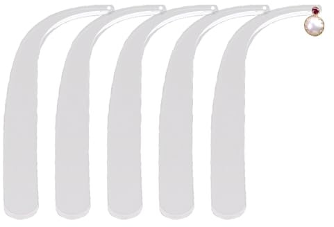 Generico Öronpiercingar Pinnprov, 5 stycken akrylörhängen visar pinnar - Clear Try-Free Display Props Tool, bärbar remsa för och bor, riferimento alla descrizione, Se beskrivningen, Inga