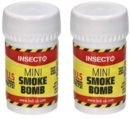 VARNOX, Insecto Mini Smoke Bomb 3.5g; Fast Acting Insect Killer Fogger for Fleas, Bed Bugs, Flies, Moths, Ants & Crawling Insects; Indoor Pest Control Smoke Bomb (2PCS)