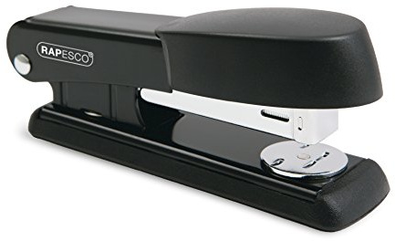 Rapesco R53500B2 Bowfin Half Strip Metal Stapler, 25 Sheet Capacity, Black