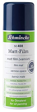 Schmincke Matt-Film, Aerospray - 300 ml, Schlussfirnisse mit UV-Schutz für Ölmalerei, matt