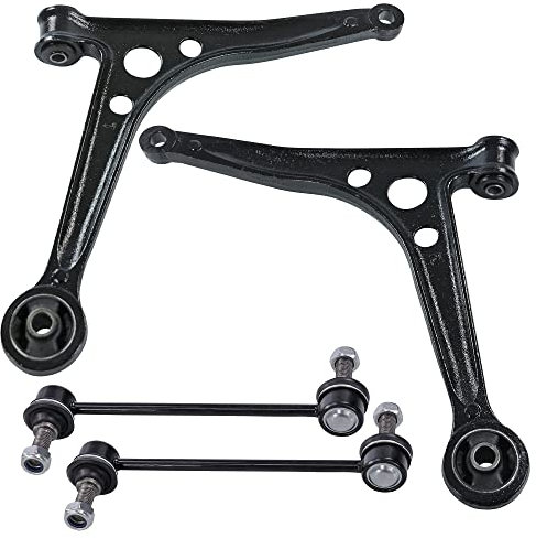 BESTPRICE 2x Querlenker Vorderachse links & rechts, 2x Koppelstange vorne Kompatibel mit FORD GALAXY I (WGR), SEAT ALHAMBRA (7V8, 7V9), VW SHARAN (7M8, 7M9, 7M6)