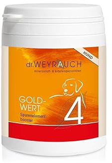 Dr. Weyrauch Nr. 4 Goldwert | 180 Kapseln | Ergänzungsfuttermittel für Hunde | Mit Spurenelementen