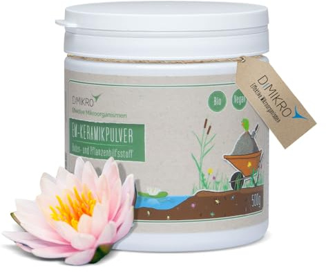 DIMIKRO EM Keramikpulver feinst zermahlen - 0,5 kg | Für Bodenverbesserung, Fermentationshilfe und Schimmelbekämpfung - auch einsetzbar für Farben und mehr im Alltag