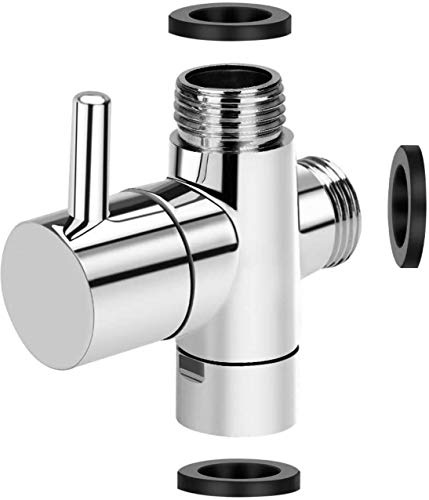 Brass Shower Diverter Valve Bathroom Valve 3/4 1/2 BSP T-Adapter for Kitchen Mixer Thermostat Chrome Polished