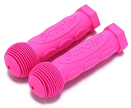 Syvrac 1Pair(2PCS) Scooter Child Kids Bicycle Grip Anti-Slip Handlebar 22MM Silica-Gel Material Holes Children Bike Accessory