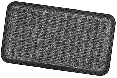 emmevi Zerbino Ingresso Antiscivolo Robusto Assorbente Tappeto Gommato Asciugapassi mod.WEST 25X60 GRIGIO