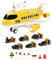 Jenilily Fahrzeuge Flugzeug Spielzeug Auto mit Verkehrsschilder Kleinkind Baufahrzeug Transporter Spielzeugautos Set Kinder Jungen ab 3 Jahre