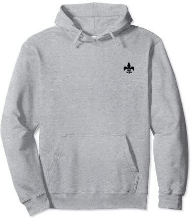 Lys noir, fleur de lis, lys français, petite forme géométrique Sweat à Capuche