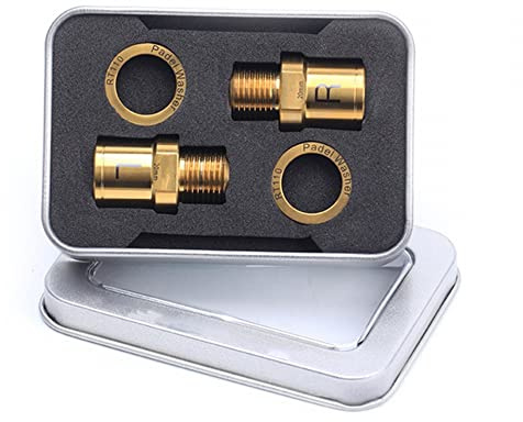 Fahrrad Pedal Extender,1 Paar Titanlegierung Pedaladapter Spacer,Rostfrei Pedal Spacer Adapter für 9/16 Zoll Gewindepedale Fahrrad Rennrad Bike MTB