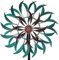 VEWOGARDEN Molinillo de Viento de 360° para Exteriores, Escultura de Viento con estaca de Metal, decoración artística de Patio para Patio, césped y jardín, 63 x 13 Pulgadas