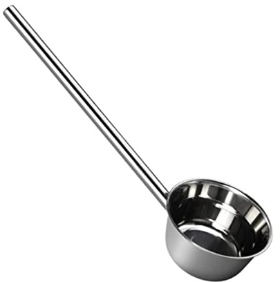 22 Inch Hotel Canteen Stainless Steel Ladle with Long Handle Silver Serving Spoon for Cooking Serving Kitchen