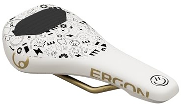 Ergon SM Downhill Comp Sattel, Vali Holl Edition, Weiß/Gold