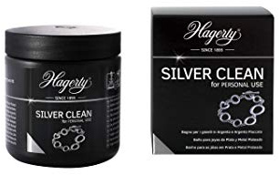 Hagerty Silver Clean Schmucktauchbad für Silberschmuck und versilbertem Schmuck 170ml I Effektiver Schmuckreiniger I Silberschmuck-Reinigungsbad für erneuerten Glanz I mit Korb (Packung mit 2)