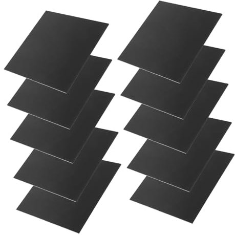 CANIGHT 10stücke Schwarze Acrylplatten Für Bastelprojekte Malerei Und Kreative Displays Langlebig Und Vielseitig Einsetzbar