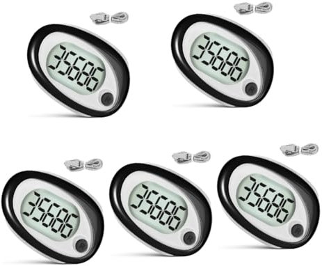 Toddmomy 5 Pièces Podomètre De Marche Podomètres De Sport pour Les Pas De Marche Précis Petits s Grand Écran Compteur De Pas Portable Compteur De Pas