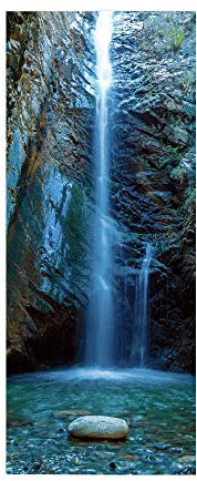 FYRHLH 3d Türtapete Selbstklebend Wasserfall Türposter Fototapete, Schlafzimmer Wohnzimmertür Aufzug Tür Aufkleber B85 x H205cm