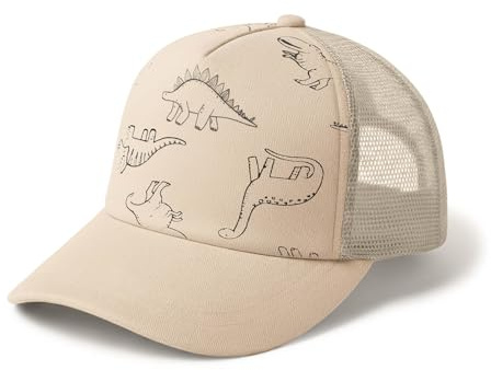 DRESHOW Småbarn Baseboll Keps Bebis Sol Hatt Söt Dinosaurie Mönstrad Mössor Unisex Bebis Trucker Hattar Spädbarn Småbarn Barn Hattar för Pojkar Flickor