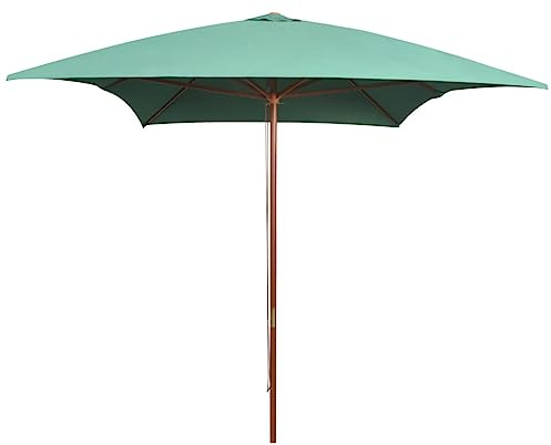 Générique Parasol avec Poteau en Bois 200 x 300 cm Vert,Maison & Jardin,Pelouses & Jardins,Vie en extérieur,Parasols & voiles d'ombrage,Vert,5.96 KG,42959