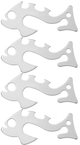 DIYEAH Set da 4 Tenditori per Corde in Acciaio Inox, Regolatore di Fune Compatto e Resistente, Passacavo Portatile per Tende e Attrezzatura da Campeggio