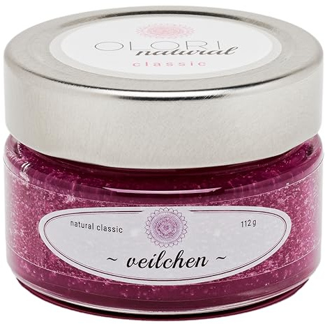 Olori Raumduft - Veilchen Duftöl mit ätherischen Ölen - Langanhaltend - Pudrig, Blumiger Duft - 100% Natürlich & Reine Raumdüfte im Duftglas - Lufterfrischer ohne künstliche Duftstoffe (112g)