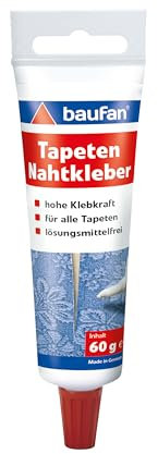 Baufan Nahtkleber, zum Nachkleben aufgeplatzter Tapetennähte, 60 g, transparent