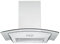 Hotte murale Respekta/Hotte murale 60 cm/Boîtier en acier inoxydable avec écran en verre/Fonction d'extraction et de recyclage d'air / CH0160IXB / B / 58 – 62 dB