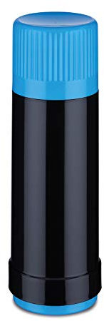 ROTPUNKT Isolierflasche 40 MAX Electric Edition 0,5 l | BPA-frei - gesundes Trinken | Made in Germany | Warm + Kalthaltung | Black/Electric Kingfisher