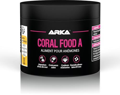 MICROBE-LIFT Coral Food A – anemonfoder – mjukt granulatfoder för anemoner i alla havsvattenakvarium, 150 ml/50 g