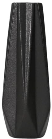 Koomiao Blumenvase Kleine,Vase Keramik Schwarz Matt mit Rillen Vasen für pampasgras,Dekorative Vasen für Wohnzimmer Tisch Zuhause Büro Deko