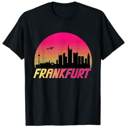 Deutschland Städte Designs Frankfurt Vintage Skyline | Frankfurt am Main T-Shirt
