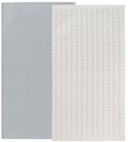Owlowla Baby Diaper Changing Pad Portable Changing Mat Travel Changing Pad Liner for Baby and Small Toddler(Gray&Herringbone)