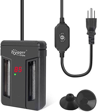 hygger Aquarium Heater,75W/150W/300W Submersible Fish Tank Water Heater Double Quartz Explosion-Proof with for Freshwater Saltwater Tank