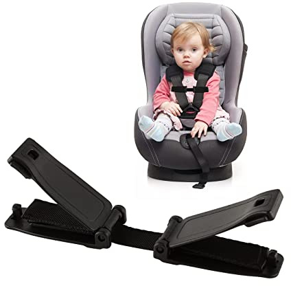 QOPAHI Enlarge Car Seat Safety Clip, Anti Escape Car Seat Strap Baby Harness Chest Clip Houdini Straps for Prevent Children Taking Arms Out of Child Car Seat/High Chair/Stroller/Baby Rein, 5 cm Wide