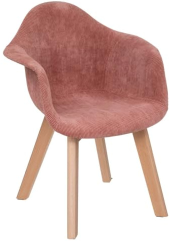 Atmosphera - Kinderstuhl Lena mit Armlehnen - rosa - Kord - Rosa