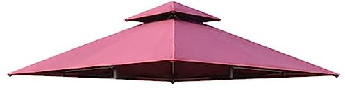 HCZION Toile De Rechange pour Pavillon 3x3m Housse De Rechange pour Tonnelle D'extérieur Tonnelle pour Parasol Déporté Balcon, Terrasse, Zone Herbe (Color : Red)