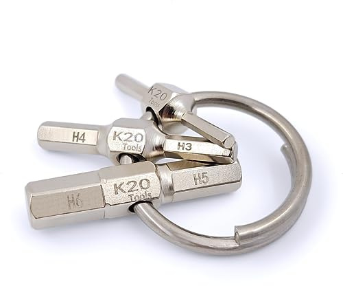 K20 Tools - Juego de llaves hexagonales Allen multiherramienta - Métrico 2, 2.5, 3, 4, 5, 6 mm