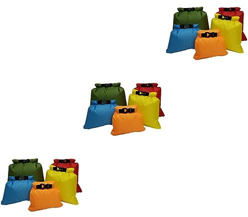 BESPORTBLE 3er-Sets Tragbare Aufbewahrungstaschen 5er-Pack Material Rolltop Versiegelt Unverzichtbar Für Reisen Wandern Kanufahren 5 Stück * 3