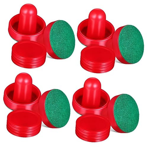 BESPORTBLE 4 Sets Eishockey-spielzubehör-Set Puck-Puck-Schieber Ersatz Für Airhockey-Tisch Torgriffe Torhüter Für Hockeyspiele