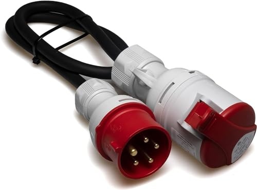 2232005 0,5m CEE Starkstrom Adapter 16A auf 32A mit Phasenwender
