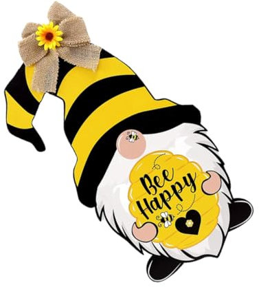 Gadpiparty Bee Festival GNOME Holz Tür Outdoor GNOME Pendent Dekorative Hängende Ornament Home Decor