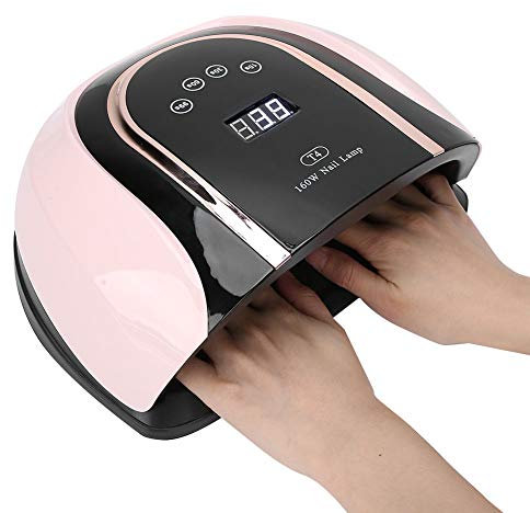 Sèche-Ongles, 160 W LED Lampe UV LED Lampe à Ongles Professionnelle avec Capteur écran LCD Minuterie 10/30/60/99 S pour Tous les Vernis à Ongles en Gel EU