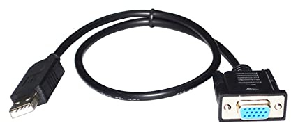 BUIEX Chip FTDI FT232RL USB A VGA Adaptador Hembra DE 15 Pines Cable DE COMUNICACIÓN DE Programa Serie RS422 Fit For CTB SERVO Driver T4 Puerto KABLE (Size : 5M, Color : Nero)