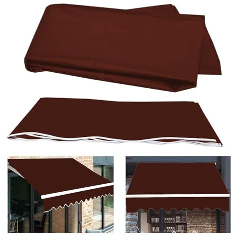 280g Resistente Al Agua Poliéster Lona Superior del Toldo para Porc,Tela De Repuesto para Toldo,Tela para Toldo Exterior,Tela para Toldos Exterior por Metros,Lona De Toldos,para Ventanas, Patio (Size