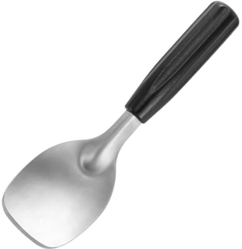 Luxylei Cuillère À Crème Glacée Plate en Acier Inoxydable avec Poignée Confortable, Pelle À Dessert pour Sorbet Dur Surgelé, Pâte À Biscuits Glaces