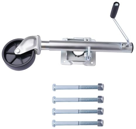 QICBYING Ruote per Rimorchio Girevole - Supporto Ruota di Sostegno Professionale, Ruotino Anteriore Automatico per Rimorchio per Roulotte, Ruotino per Rimorchio per Carichi Pesanti, per Rimorchi