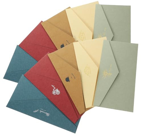 Tofficu 10stücke Pack Einfache Umschläge Aus Kraftpapier Für Briefe Und Einladungskarten Haltbare Und Sichere Versandlösung