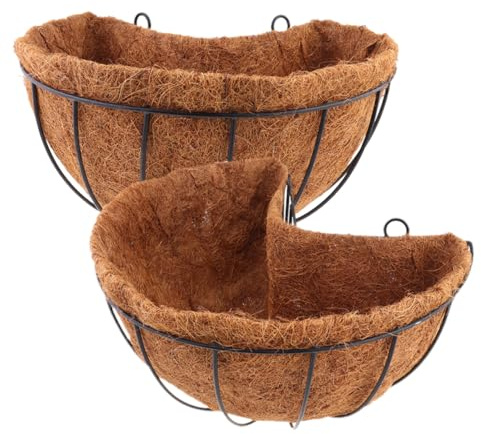 Yardenfun 2pièces Bac à Fleurs Suspendu Lot de Panier Suspendu Élégant pour Plantes Intérieur Et Extérieur pour Balcon Et Jardin