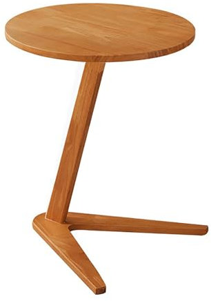 FGDIUCVN Mesa Auxiliar en Forma de C para sofá y Cama, Mesa Auxiliar pequeña, Mesa Auxiliar, mesas de Sala de Estar, mesas auxiliares para Dormitorio (Color: Cereza, tamaño: A)