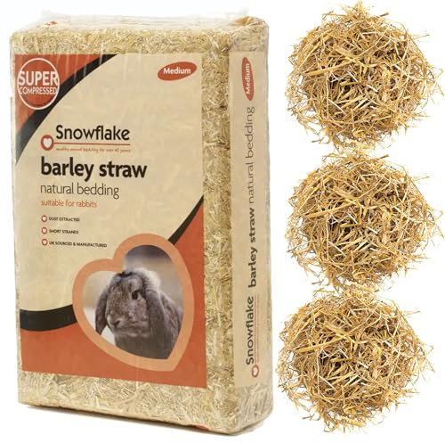 STORM TRADING GROUP Soft Flake Barley Straw Medium Animal Bedding For Rabbit & Tortoise (1.6KG (1 Bag))